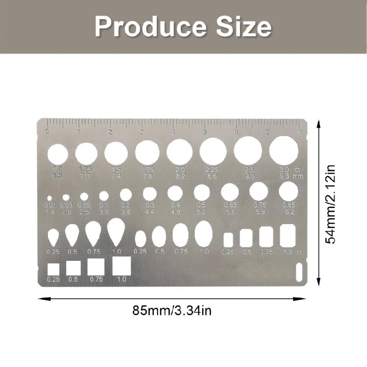 Существенный Точный Диамантиновый Калибр Размера Инструмент Штангенциркуль Измерительный Прибор Для Изготовления Ювелирных Изделий И Оценки Геммологов