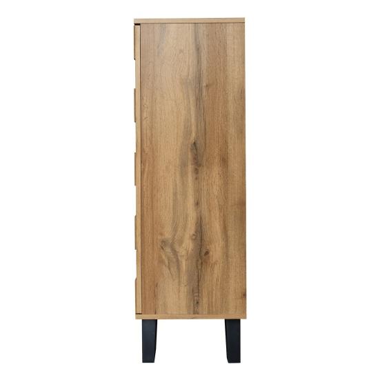 Storage Sideboard Sideboard, Modern Shoe Cabinet with 5 Compartments, Dimensions 80.5 x 35 109.5 cm, Adjustable Shelves Wood