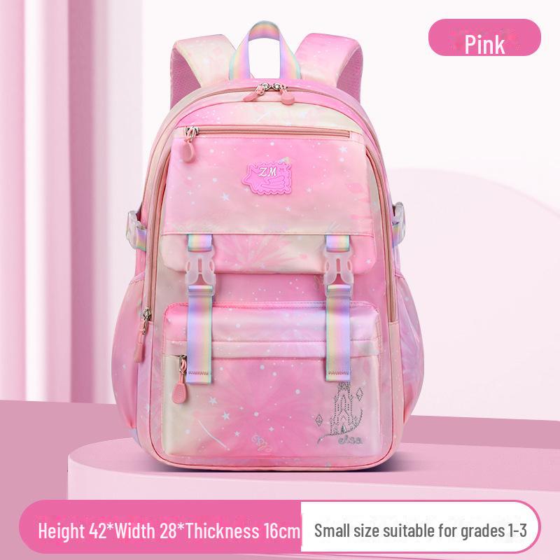 Новый рюкзак Sesame Gradient для девочек, легкий, идеально подходит для 1-6 классов