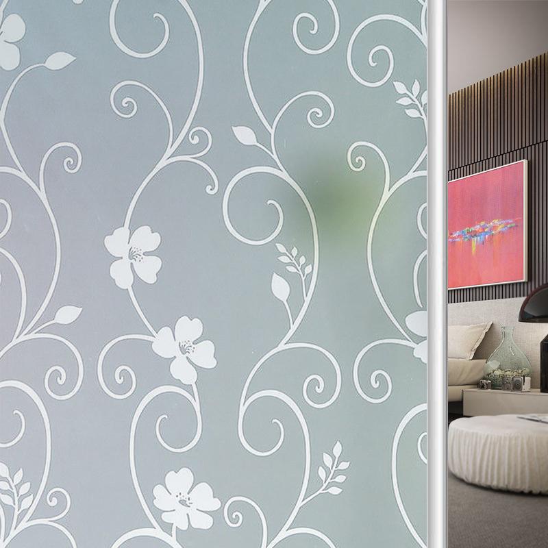 Матовая самоклеящаяся пленка для окон из стекла, защита конфиденциальности, виниловая наклейка для витражного окна, теплоизоляция