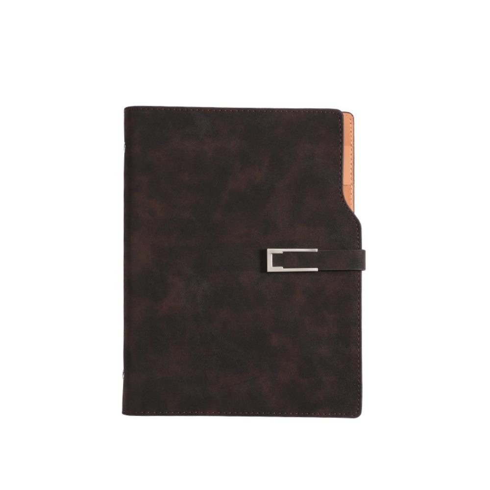 PU Leather A5 Notebook Retro Meeting Minutes Book Fashion Memo Book  Girls