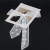 Breathable Lace Scarf Embroidery Neckwrap Seethrough Waistband For Various Occasion and Outfit All Matching Accessory