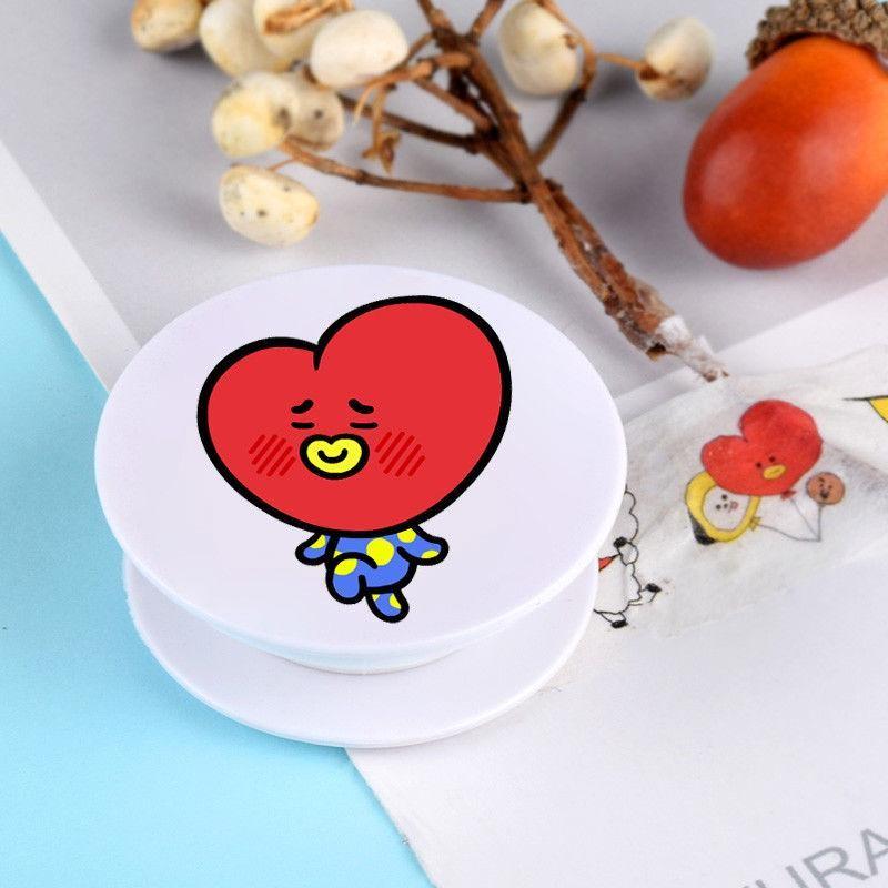 Kpop Bts Phone Stand Holder Bangtan Boys Universal Phone Holder Grip Cute Jin V