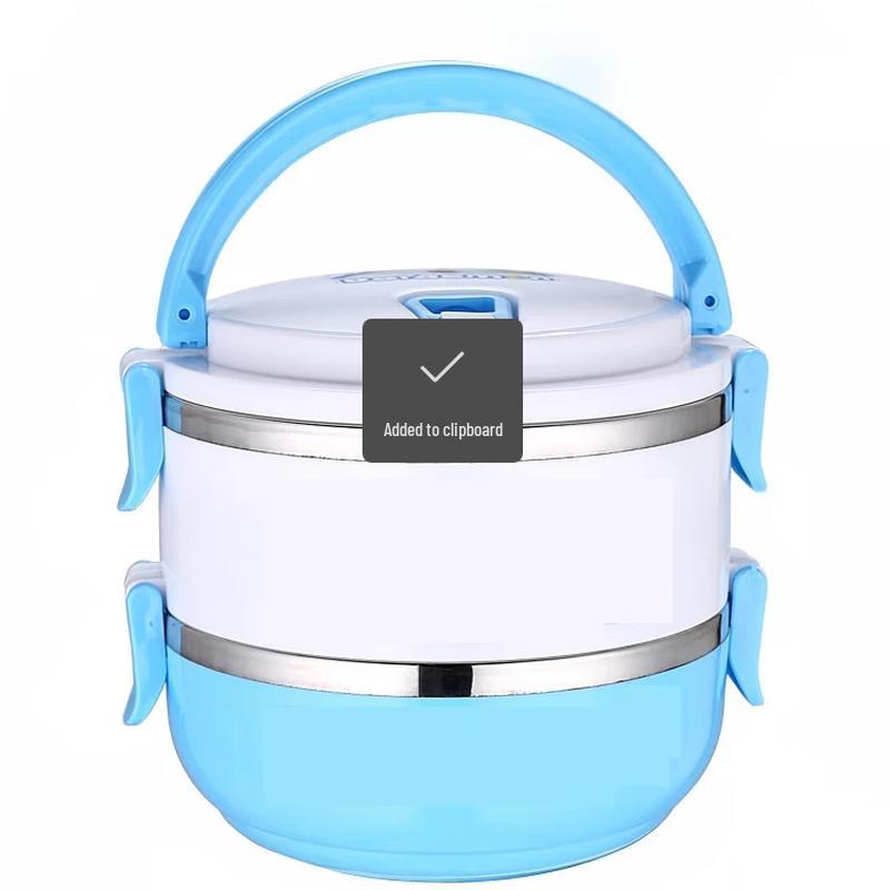 Ru Han Cartoon Kids 3-Layer Insulated Stainless Steel Bento Box