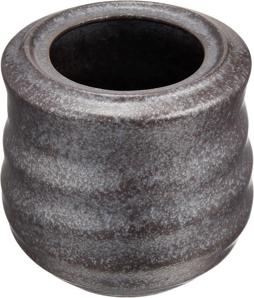 Набор для подогрева саке Диаметр 6 см x 140 мл Черный и для холодного и горячего Мино Яки Сделано в Японии Ale-net (Маленький), Высота 10,2 см, Вместимость, Серебристый, Саке,