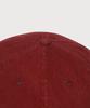 COVERNAT Кепка-шестиклинка Oxford Washed с логотипом C, цвет бордовый