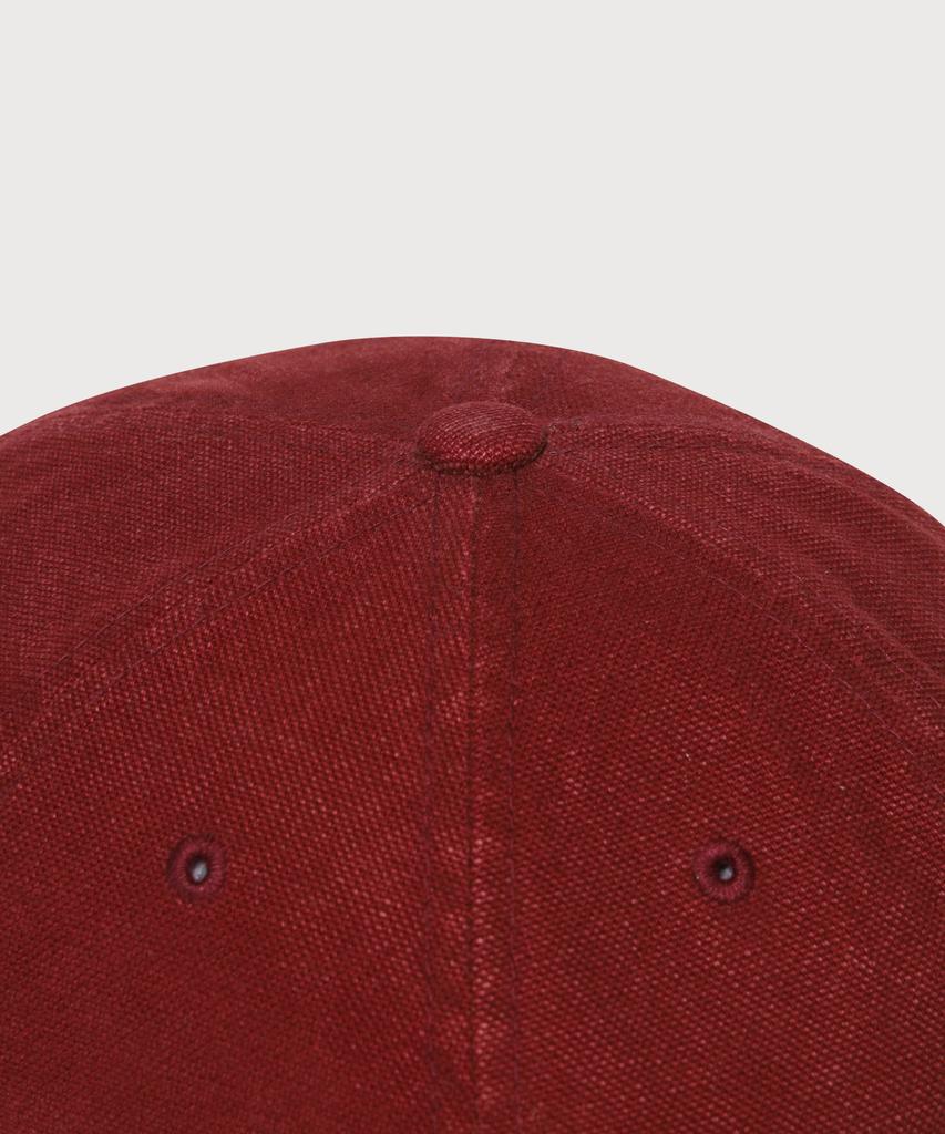 COVERNAT Кепка-шестиклинка Oxford Washed с логотипом C, цвет бордовый