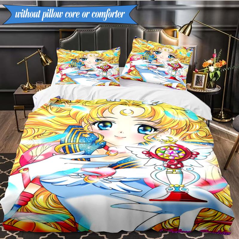 Moonlit Dance Of Love 3pcs K-pop music group Bedding set,Ideal for Bedroom, Dormitory,Including Duvet Cover And 2pcs Pillowcases,Fan gifts