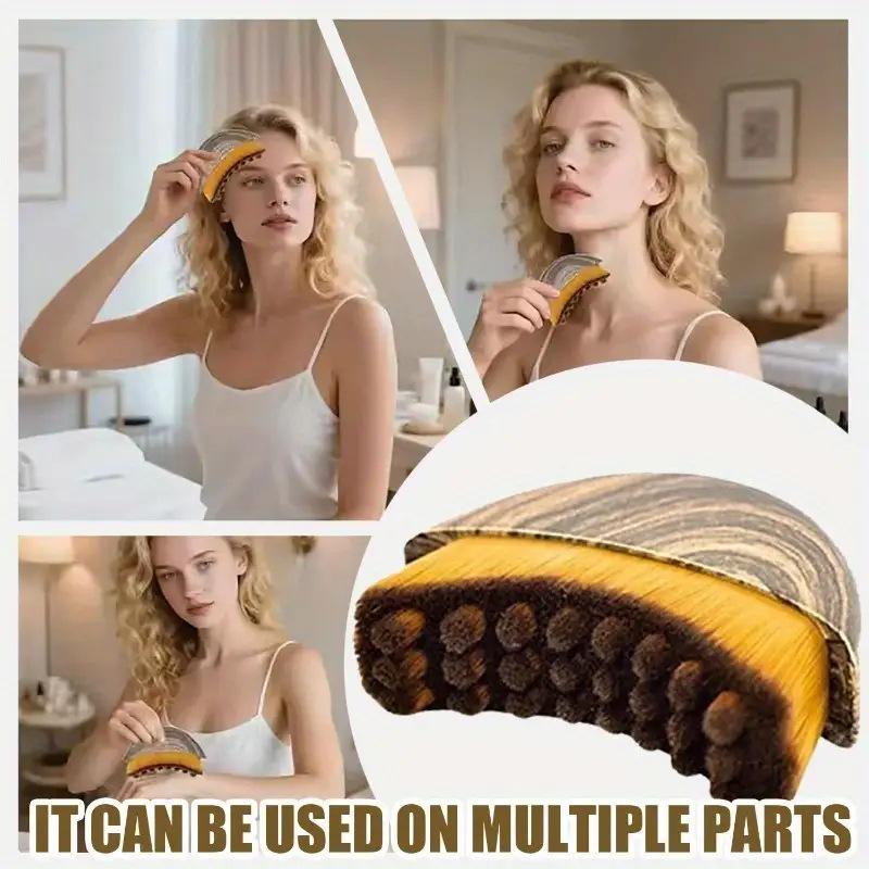 Лимфодренажная контурная и массажная щетка для лица