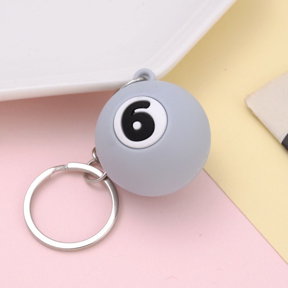 Durable Billiards Keychain Wear-resistant Pendant High Quality Number Beads