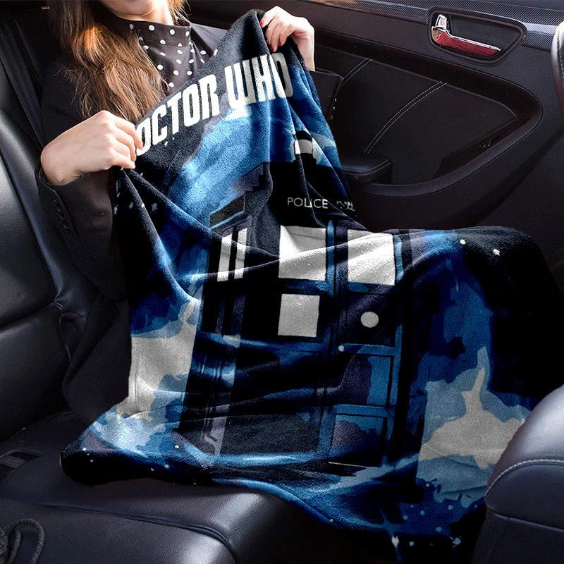 telephone booth Blanket Flannel Blanket for bed, sofa, Camping, Hiking, Picnic Essentials, gift for family Fan gifts
