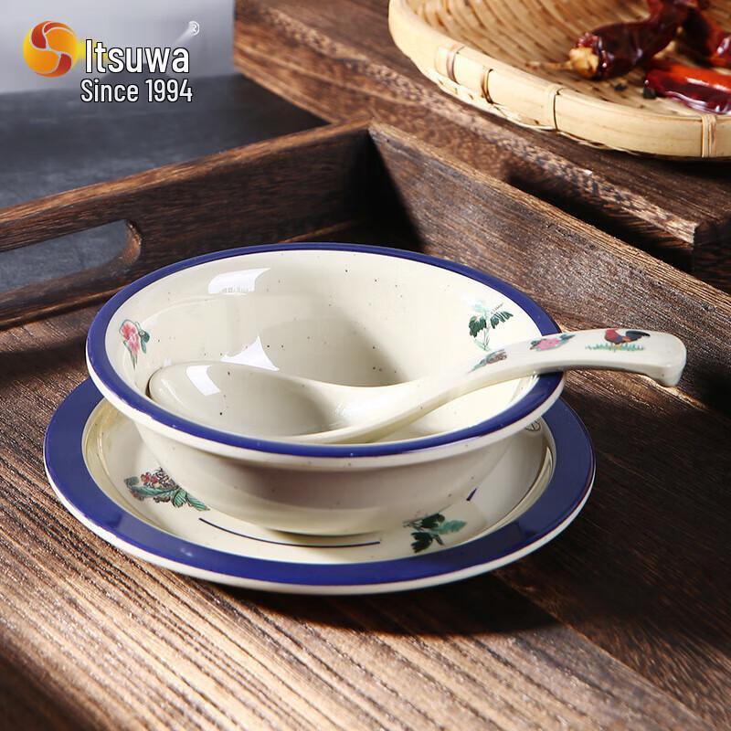Меламиновая сервировочная тарелка Wuhe Classic Rooster для горячего горшка