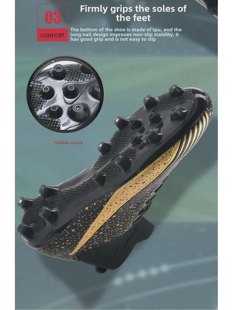 Футбольные бутсы унисекс для игры в искусственную траву для подростков и детей | AG Long Nails & TF Broken Nails | Идеально подходит для спортивных тренировок и соревнований