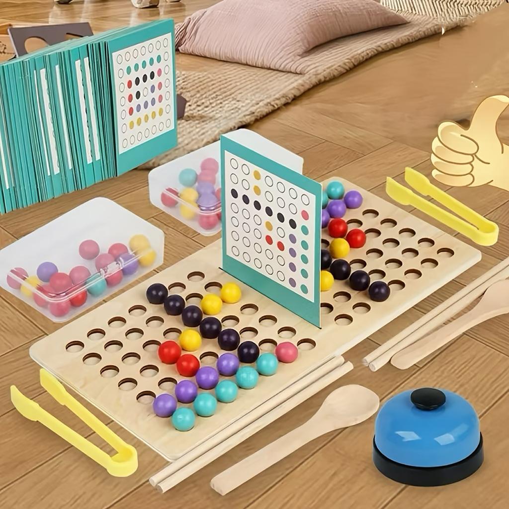 Игрушка-головоломка с разноцветными бусинами | Задействует обе руки и разум с логическим мышлением