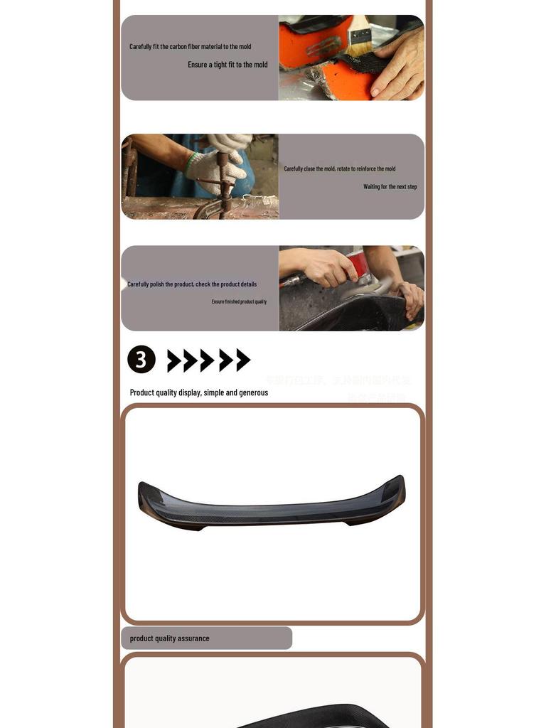 Carbon Fiber Rear Wing Spoiler for 2013-2019 Toyota GT86/BRZ TR Model