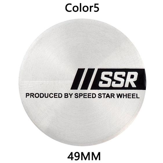 4PCS/Lot 49MMM OLK RAYS SSR ENKEICar Wheel Center Hub Cap Sticker Car Badge Emblem Sticker