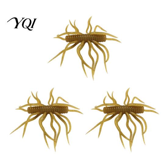 Simulation Soft Bait 1/3/5Pcs 9.5cm/9g Floating Lure with Multi-Tentacles, Realistic Topwater Predatory Fish Bionic Bait, Artificial Swimbait