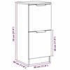 VidaXL Buffets 2 pcs chêne artisanal 30x30x70 cm bois d'ingénierie 856962