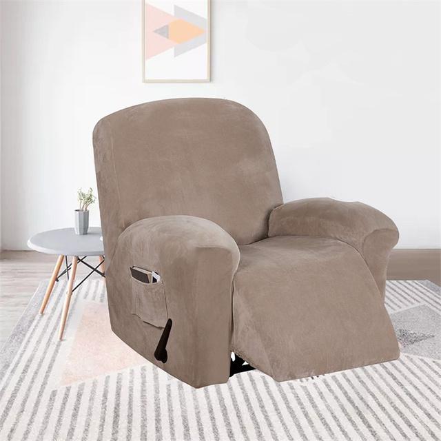 Цельный чехол для дивана с откидной спинкой, бархатный шезлонг, чехол на стул для ленивого мальчика, чехол, эластичный утолщенный, расслабляющий массажный чехол для дивана, чехлы на сиденья