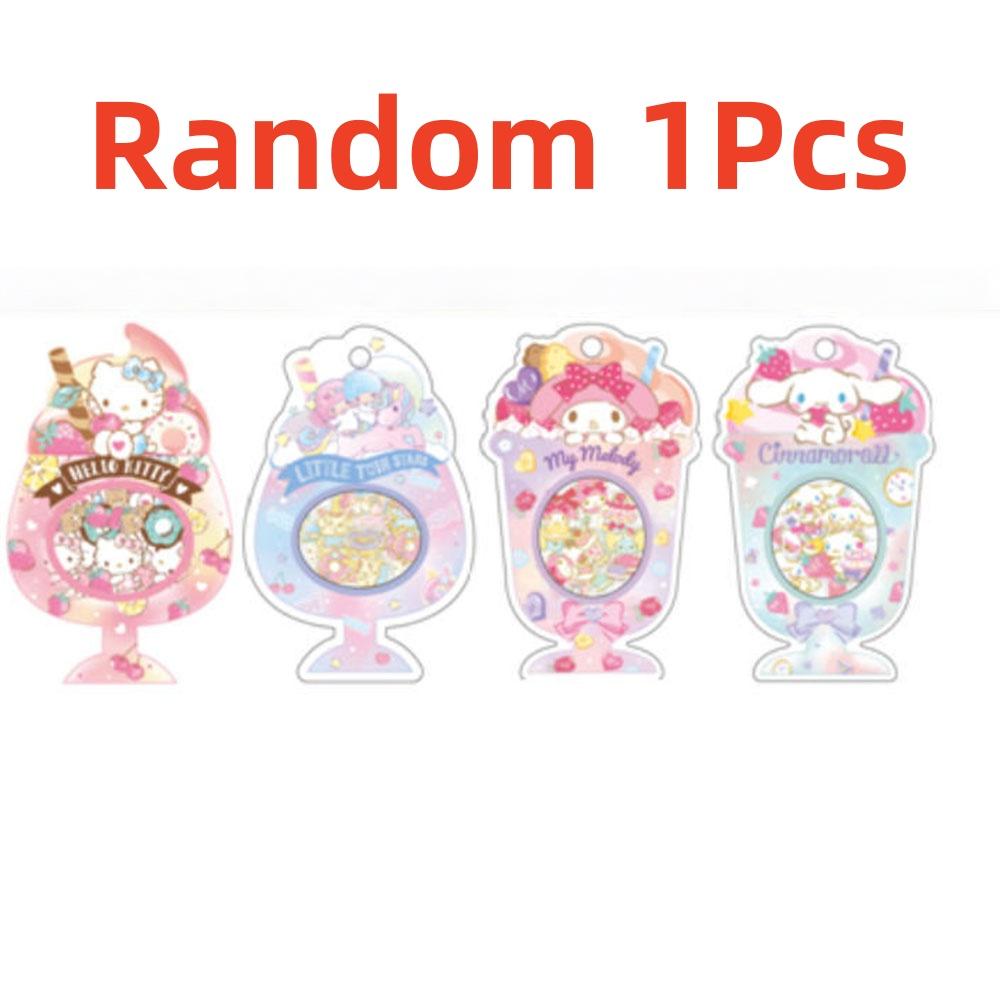 Оригинальный набор наклеек Sanrio Hello Kitty Cinnamoroll Melody Наклейки для ноутбука, телефона, скейтборда Мультяшная наклейка для девочек