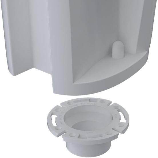 Universal Replacement RV Toilet 3" Floor Flange Black