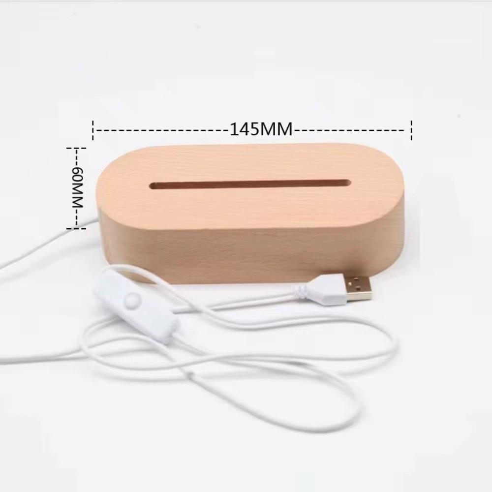 Night Light Wooden Led Base DIY Installation Light Base Durable Lamp Socket Home Decor