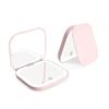 LED Makeup Mirror Portable Folding Handheld Vanity Mirror with Lights Compact Travel Mirror