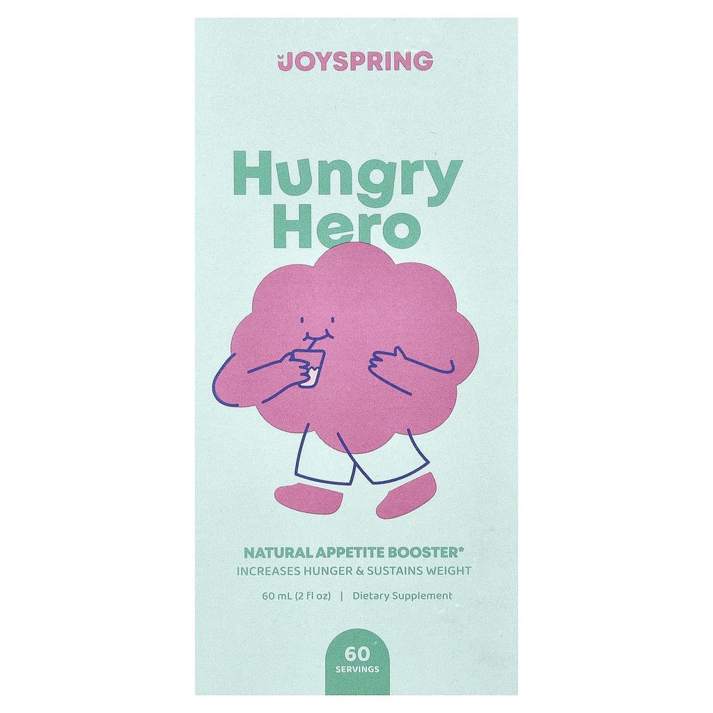 JoySpring, Голодный герой, Натуральный стимулятор аппетита, 60 мл (2 жидкие унции)