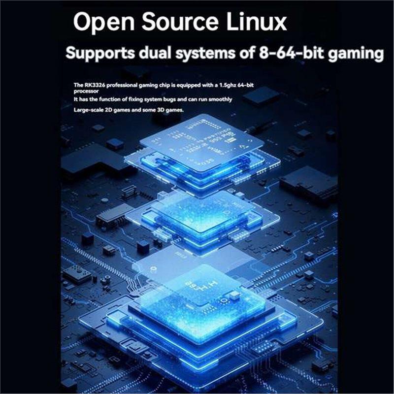 Ретро портативная игровая консоль DC40V с 4,0-дюймовым IPS-экраном, Linux, Wi-Fi, геймпад, поддержка RGB-световых эффектов, 30+ эмуляторов