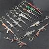 7.62mm 30g Thickened Metal Rifle AKM Model AK 47 Toys Gun Keychains Gaming Accessories Weapon Hanger Keyring Boyfriend Gift