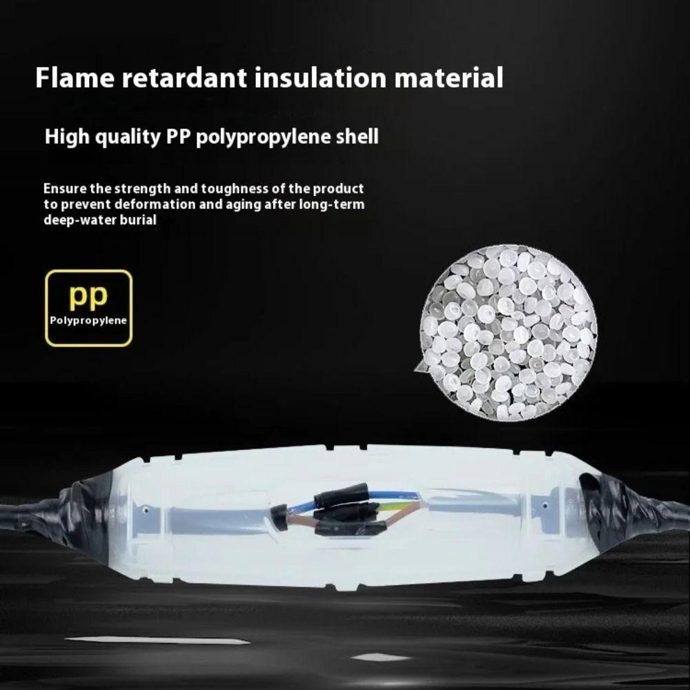 PP Waterproof Junction Box Strong Resilience Seal Glue Filled Junction Box Anti-corrosion Not Aging IP68 Junction Box