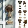 Dog Welcome Bell Vintage Shopkeepers Bell Wall Mounted Dog Door Bell with Welcome Sign for Farmhouse Home Front Door Entrance