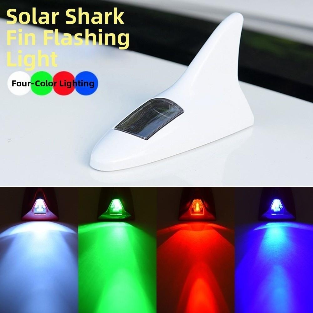 8 Light Effects Solar Car Antenna Strobe Flash Mode Auto Roof Aerial Night Driving Safety