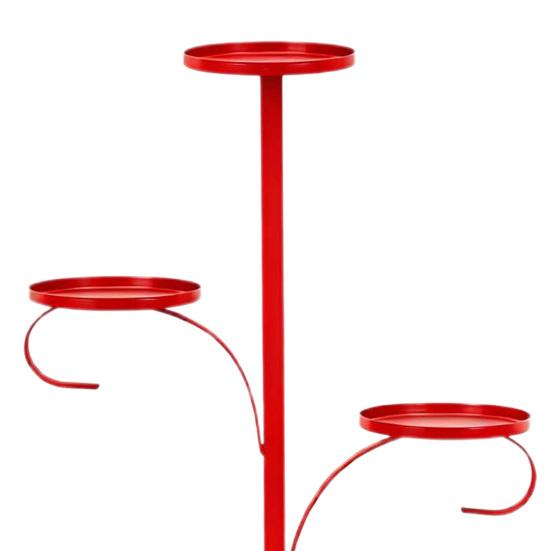 Christmas Tree Topper Candle Holder 3-Tier Metal Triple Candle Tree Topper Shelf Candelabra Indoor Light-up Xmas Tree Topper Decoration