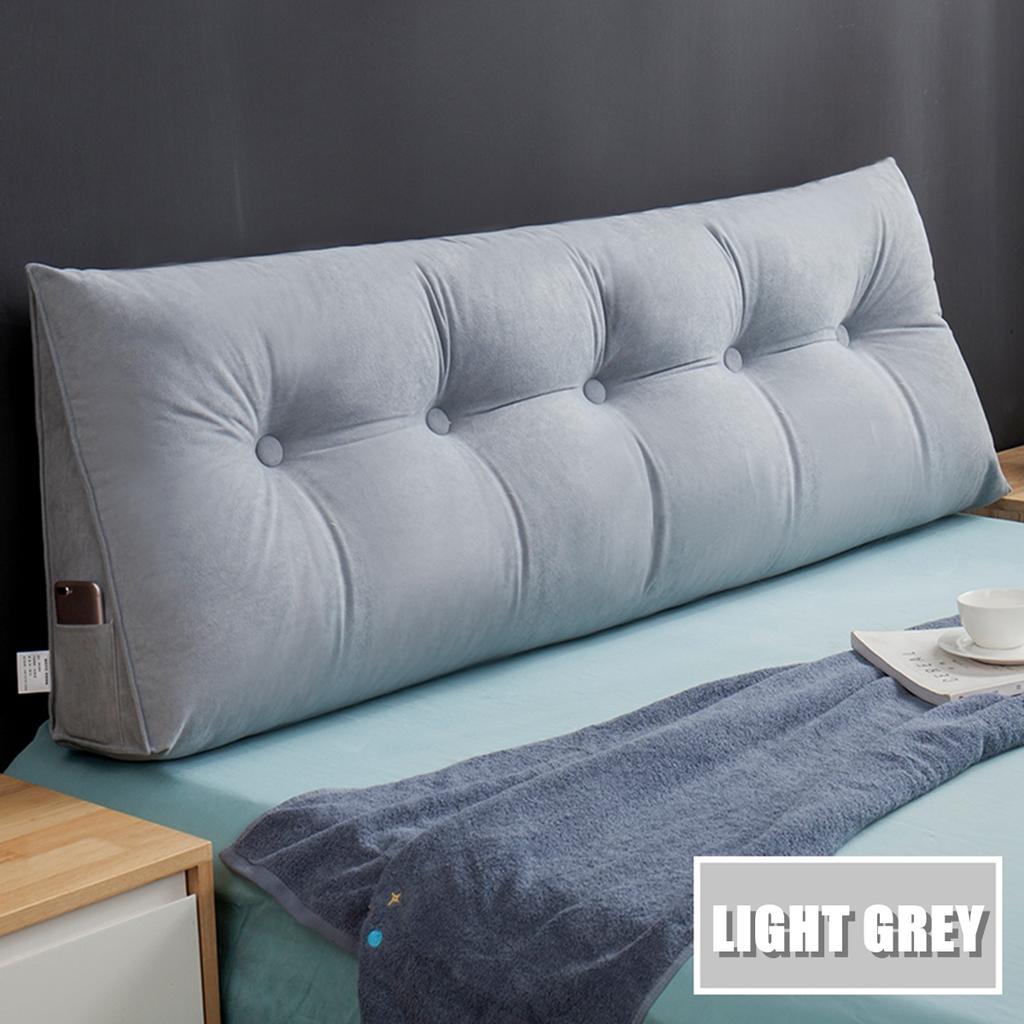 Большая прямоугольная подушка для талии, диван, большая подушка для спинки, кровать, длинный треугольный подголовник, наволочка, подушка-татами, современный домашний декор