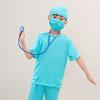 Epidemic Prevention Suit Doctor Surgical Gowns White Coat Kids Halloween Costume