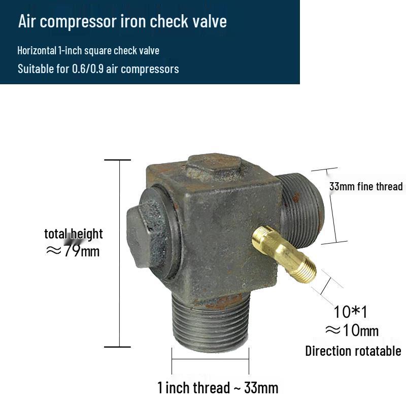 Silent Oil-Free Air Compressor Pump One-Way Check Valve