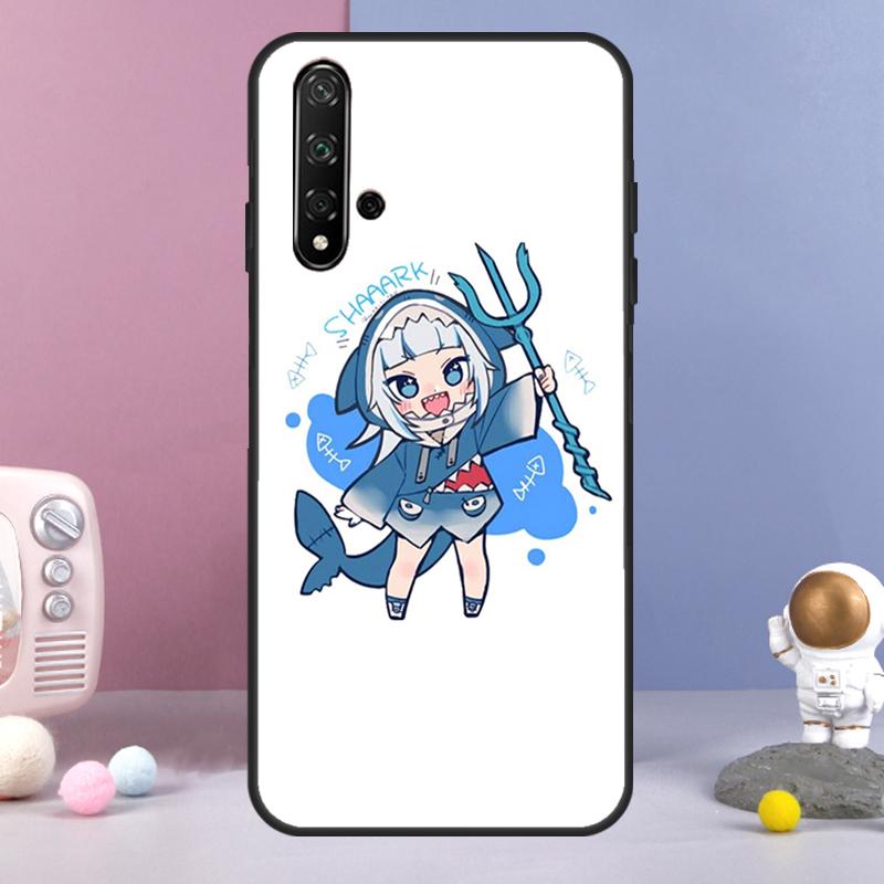 Anime Hololive Gawr Gura For Huawei Nova Y60 Y61 Y70 Y72 Y73 Y90 Y91 9 10 SE 7i 8i 11i 12i P30 P40 Lite P60 Pro Case