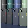 Luxury Silicone Case For Iphone 13 14 12 Mini 11 Pro Max Xr Xs X 7 8 Plus Se Bumper Clear Shockproof Armor Matte Hard Cover Capa
