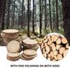 10pcs/set Christmas Natural Color Wood Slices Round Log Discs for Arts & Crafts Home Hanging Event Decorations(not Include Rope)