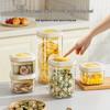 Press-Down Vacuum Seal Food Storage Jar for Coffee Beans & Grains