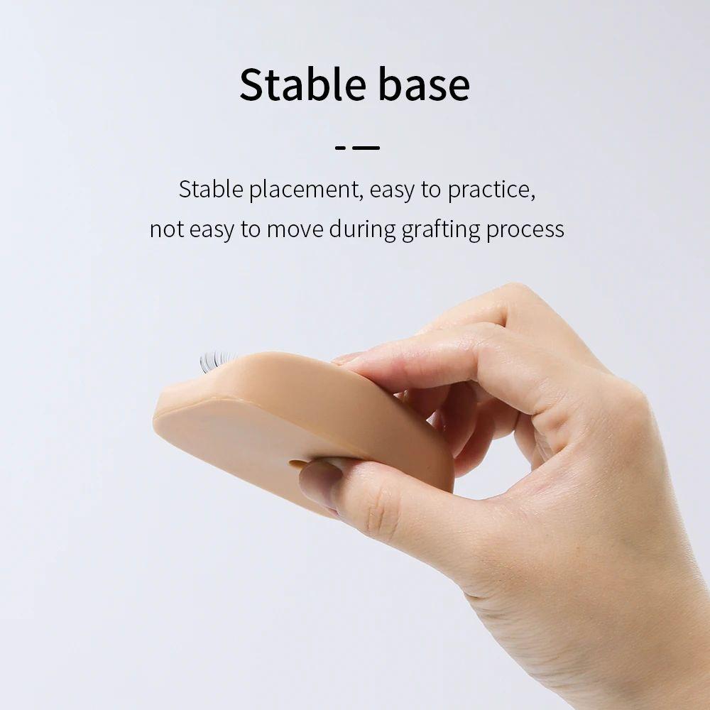 ПВХ Манекен для наращивания ресниц Силиконовая тренировочная голова для наращивания ресниц Инструмент для практики наращивания ресниц Новичок