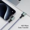 Нейлоновый плетеный кабель USB-C — Lightning и USB для зарядки iPhone и Samsung — быстрая зарядка PD