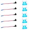 10Pcs 12V Car Add-a-circuit Low Profile Mini Fuse Tap Adapter Mini Blade Fuse Holder with 5Pcs 15A