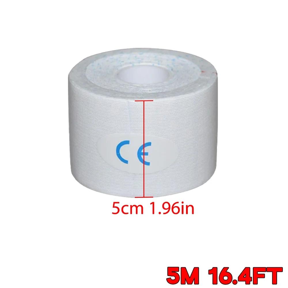 Прочный и безопасный спортивный кинезио тейп для мышц, эластичный пластырь для снятия боли в коленях, растяжений, спортивные наклейки для восстановления, фитнес-бандажи