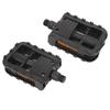 Vintage Folding Mountain Bike Pedals Nylon Non-Slip Bicycle Foot Rest Cycling Parts(Black )