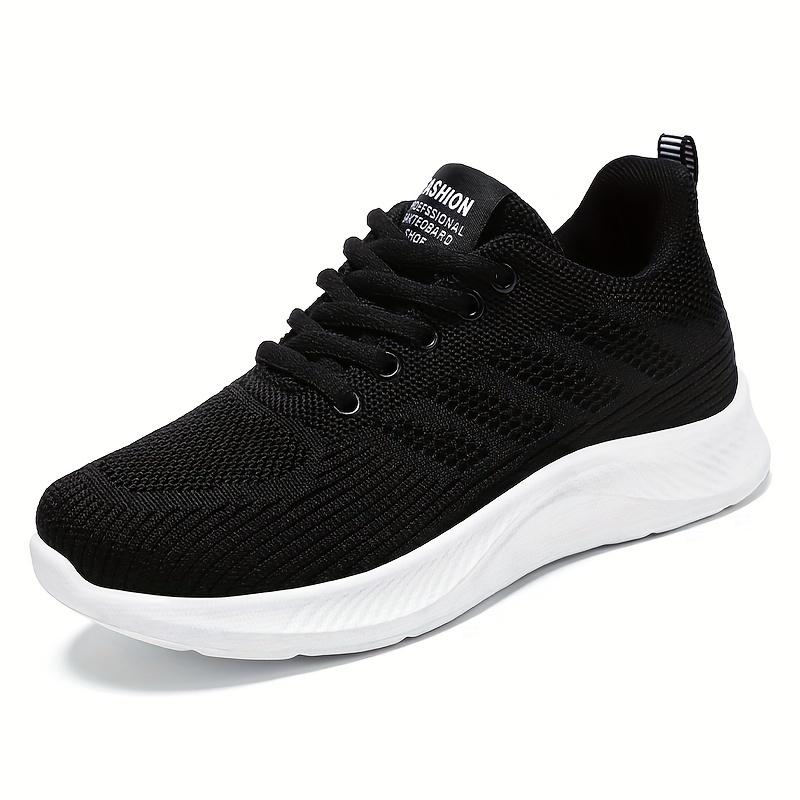 Women's Casual Softsole Sneakers Breathable Single Shoes Flyweave Mesh Shoes