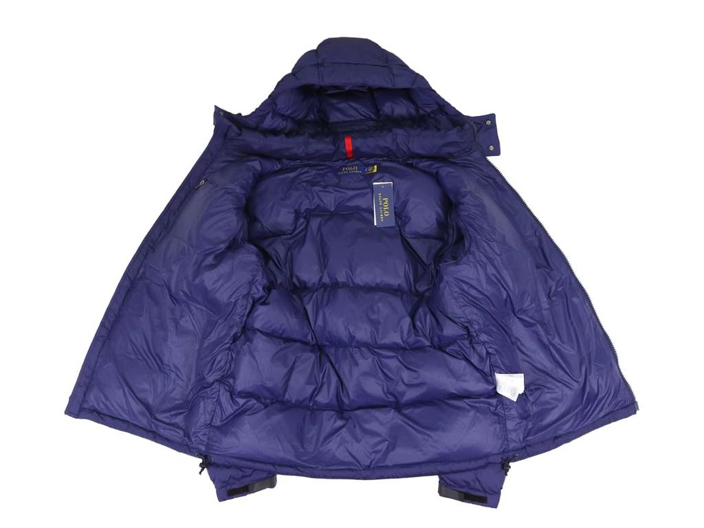 POLO RALPH LAUREN Down Size Navy Men's Double-Zip Jacket/Parka, 80/20, XXL, (Product Code 01010056)