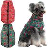 Водонепроницаемая одежда для собак, костюм для маленьких собак, кошек, зимний жилет для щенков, пальто, модная куртка в китайском стиле с северо-востоком и большим цветком