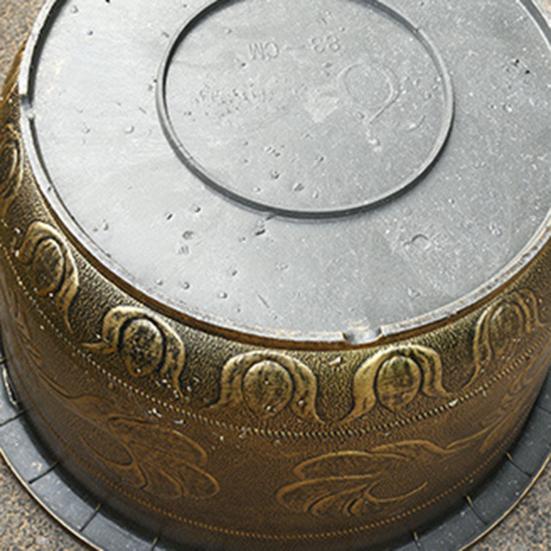 Большой цветочный горшок Утолщенный горшок для растений с дренажным отверстием Ретро смола Лотос Кашпо для комнатных и уличных растений Домашнее садоводство